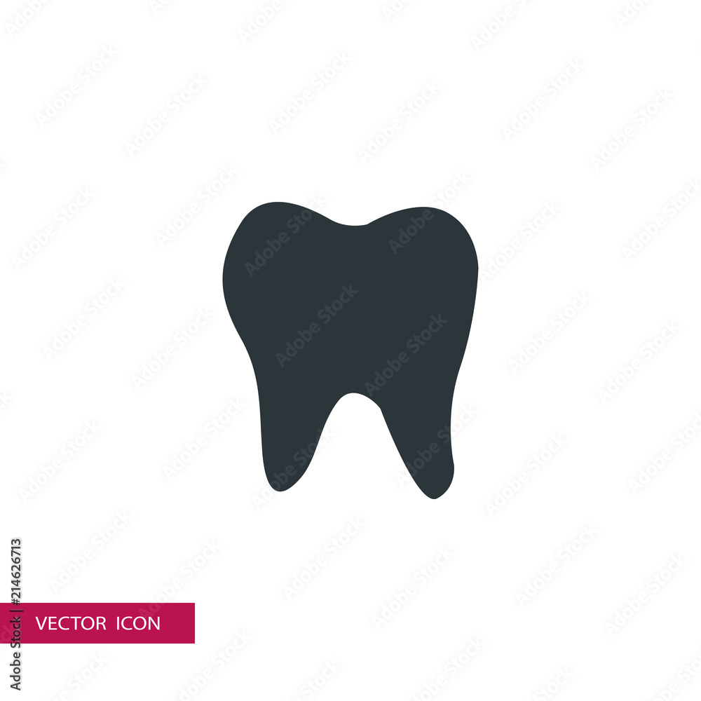 tooth vector icon illustration