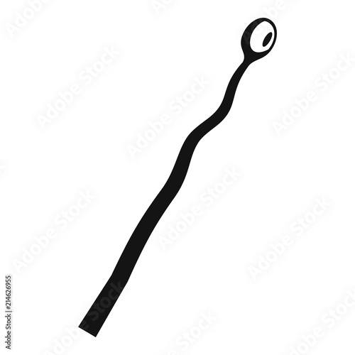 Burned match icon. Simple illustration of burned match vector icon for web design isolated on white background
