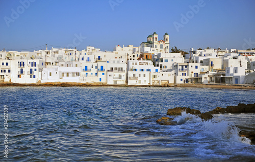 Naoussa town on Paros island, Greece