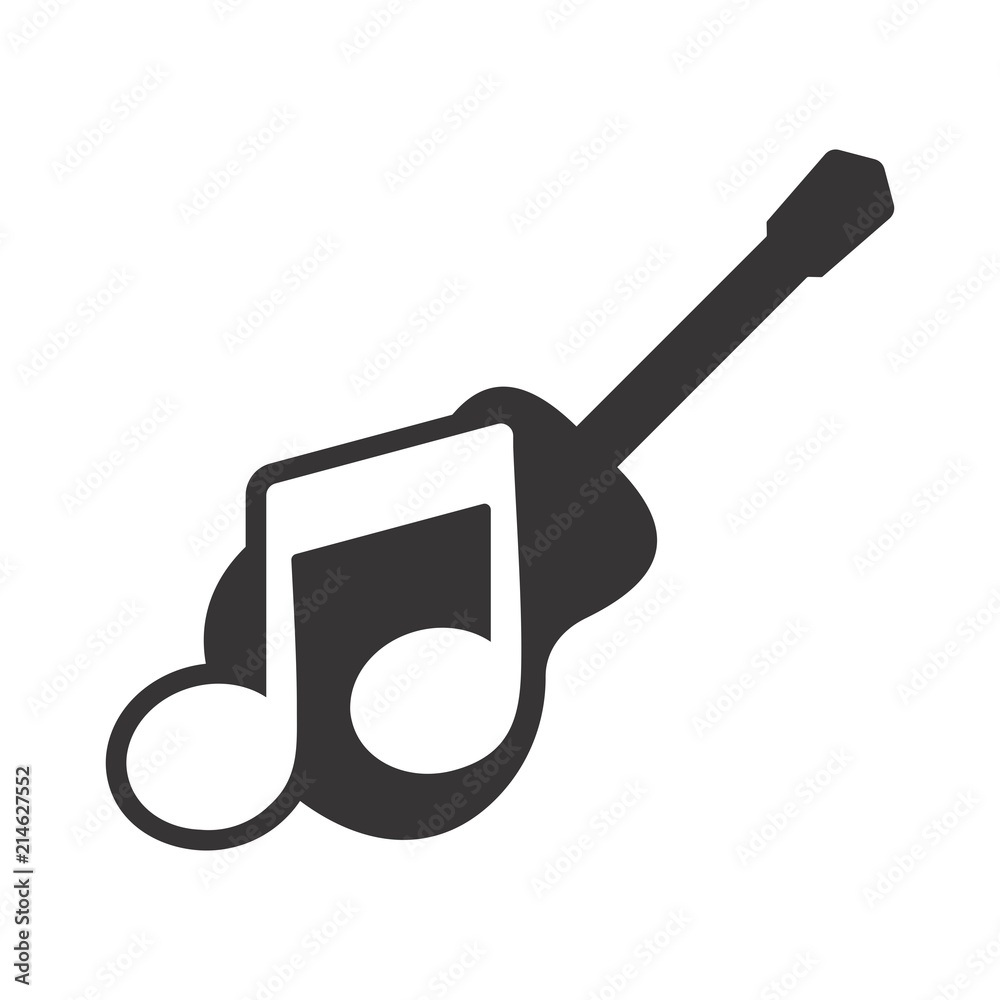 Guitar Logo. Music Symbol. Rock Icon. Vector eps 08. Guitar Logo. Music Symbol. Rock Icon. Vector eps 08.