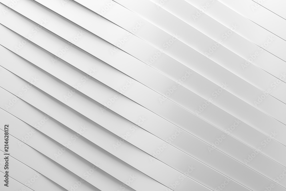 Fototapeta premium Abstract simple curve creative design. Smooth white Shapes minimal concept background. 3d Rendering