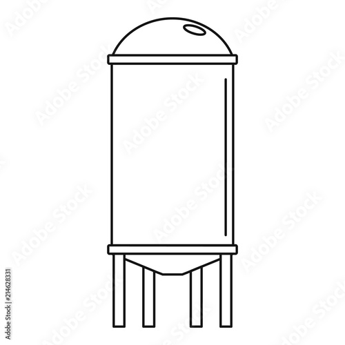Water farm reserve icon. Outline illustration of water farm reserve vector icon for web design isolated on white background