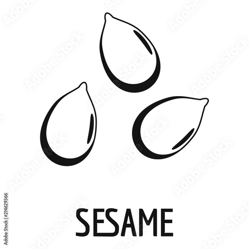 Sesame icon. Simple illustration of sesame vector icon for web design isolated on white background