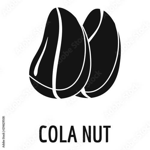 Cola nut icon. Simple illustration of cola nut vector icon for web design isolated on white background