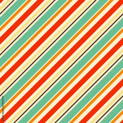 Diagonal striped vector seamless pattern