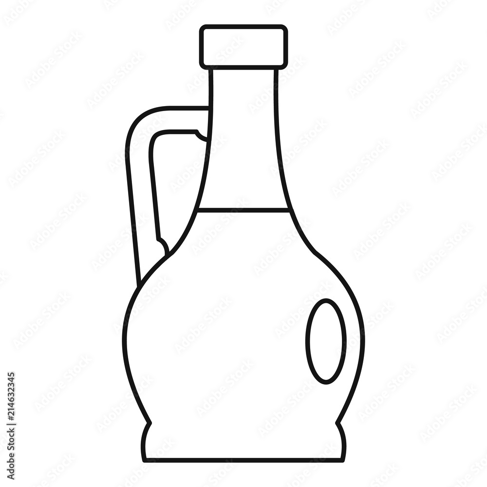 Olive bottle icon. Outline illustration of olive bottle vector icon for web design isolated on white background Olive bottle icon. Outline illustration of olive bottle vector icon for web design isolated on white background