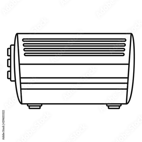 Home convector icon. Outline illustration of home convector vector icon for web design isolated on white background