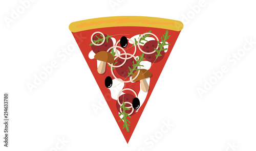 pizza, pizzeria, fetta di pizza
