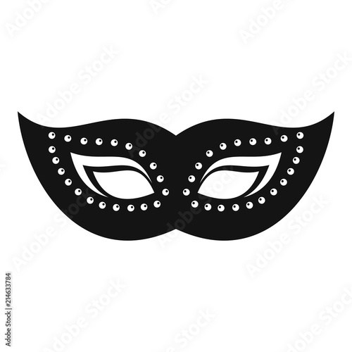 Elegant mask icon. Simple illustration of elegant mask vector icon for web design isolated on white background