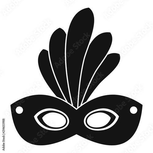 Brazil carnival mask icon. Simple illustration of brazil carnival mask vector icon for web design isolated on white background