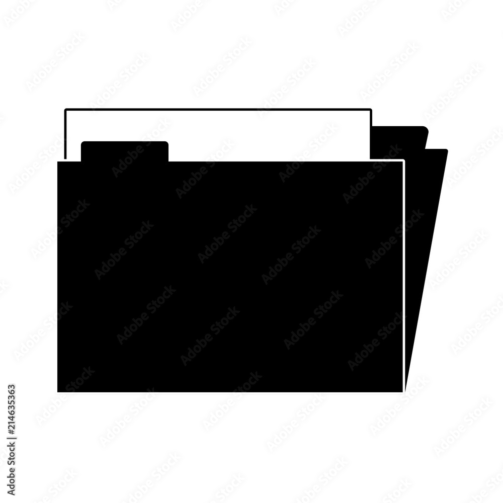 Folder with documents vector illustration graphic design Folder with documents vector illustration graphic design
