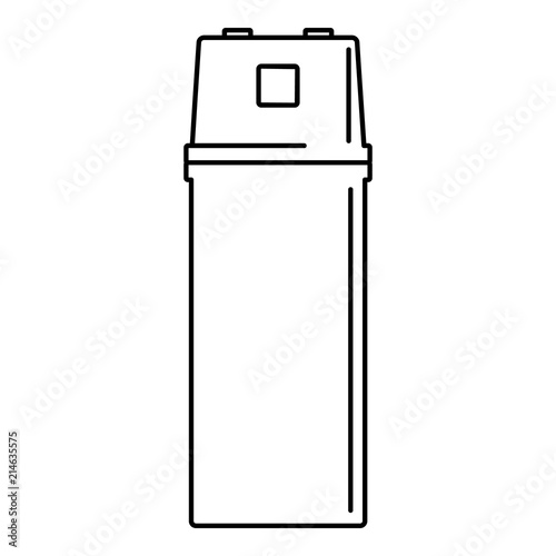 Electric starter icon. Outline illustration of electric starter vector icon for web design isolated on white background