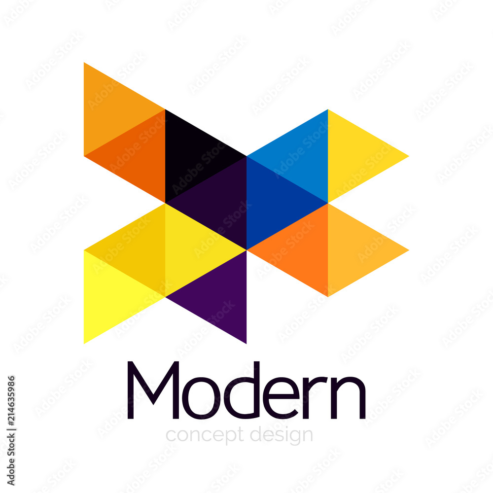 Triangle shape design abstract business logo icon design. Company logotype branding emblem idea Triangle shape design abstract business logo icon design. Company logotype branding emblem idea