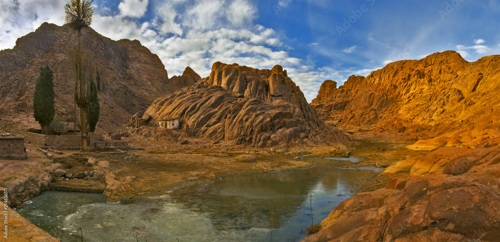 Panorama of Egypt desert