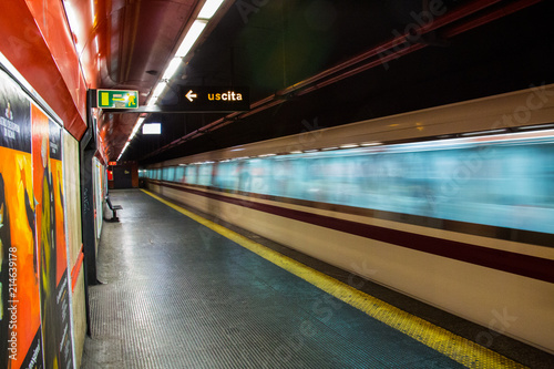 Canvas Print Rome, Italy, Subway