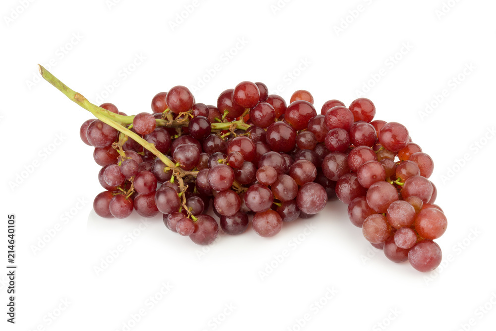 grapes seedless red with water drop isolated on white background grapes seedless red with water drop isolated on white background