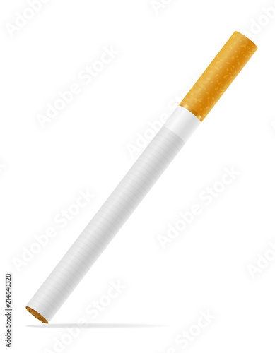 cigarettes with yellow filter stock vector illustration