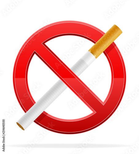 concept no smoke stock vector illustration