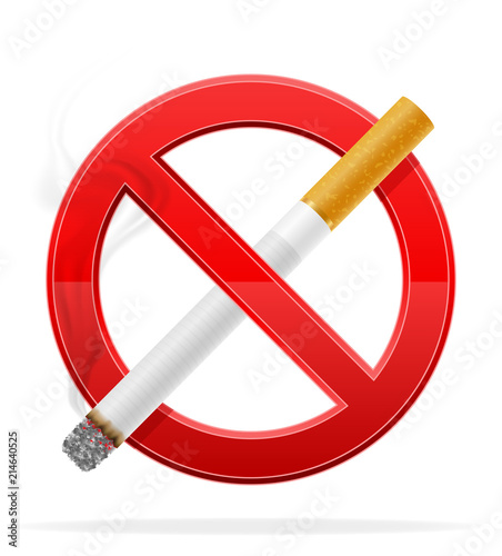 concept no smoke stock vector illustration