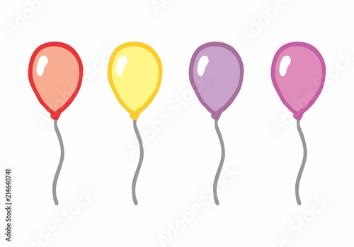 Colorful balloons illustration