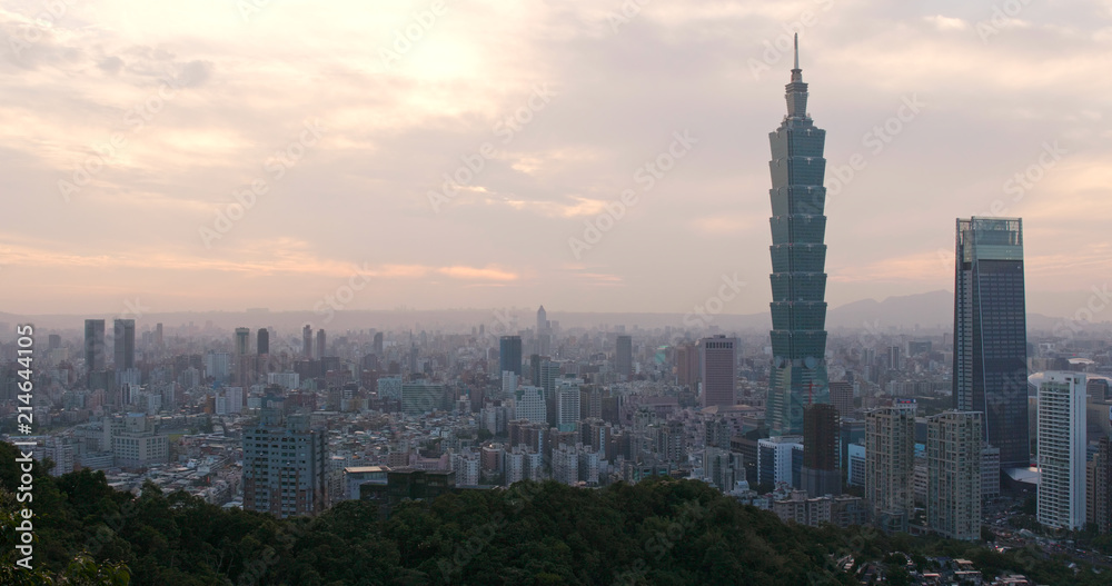 Fototapeta premium Miasto Taipei