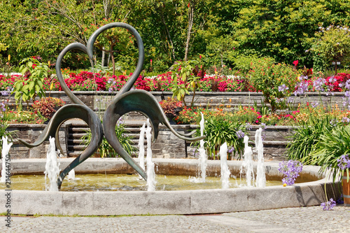 Garden fountain at Isle Mainau photo