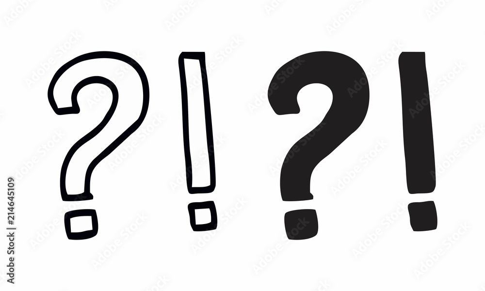Exclamation and question marks Exclamation and question marks