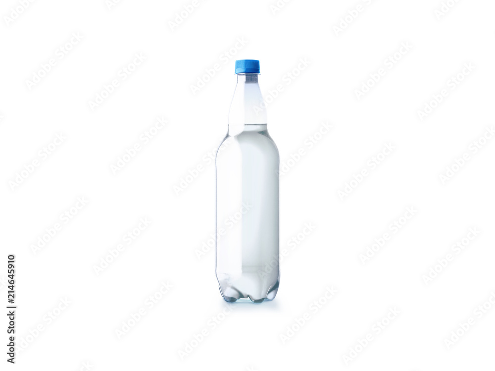 Plastic water bottle isolated on white background. Plastic water bottle isolated on white background.