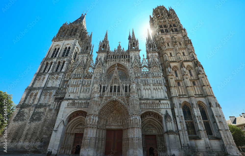 Rouen Cathedral is a Roman Catholic Church in Rouen, Normandy. The cathedral is in the Gothic architectural tradition.
