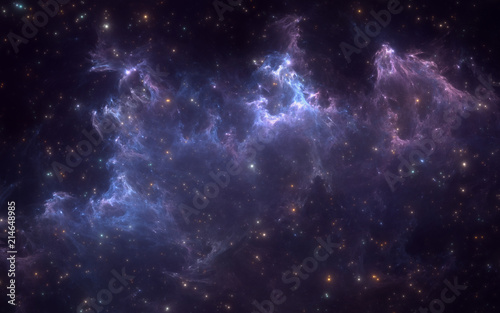 Space nebula with stars. For use with projects on science  research  and education.