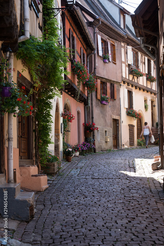 The picturesque village of Eguisheim in the Alsace  France