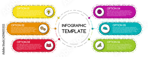 Business infographic with hand drawn icons. Vector.