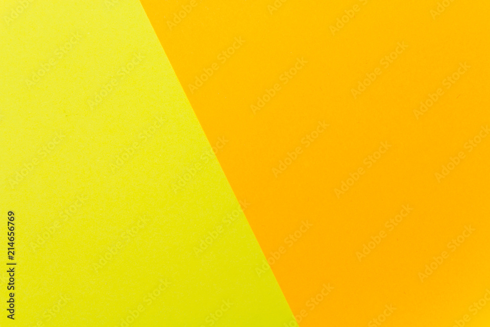 Yellow and orange color texture paper background. Geometric paper background, pastel colors .