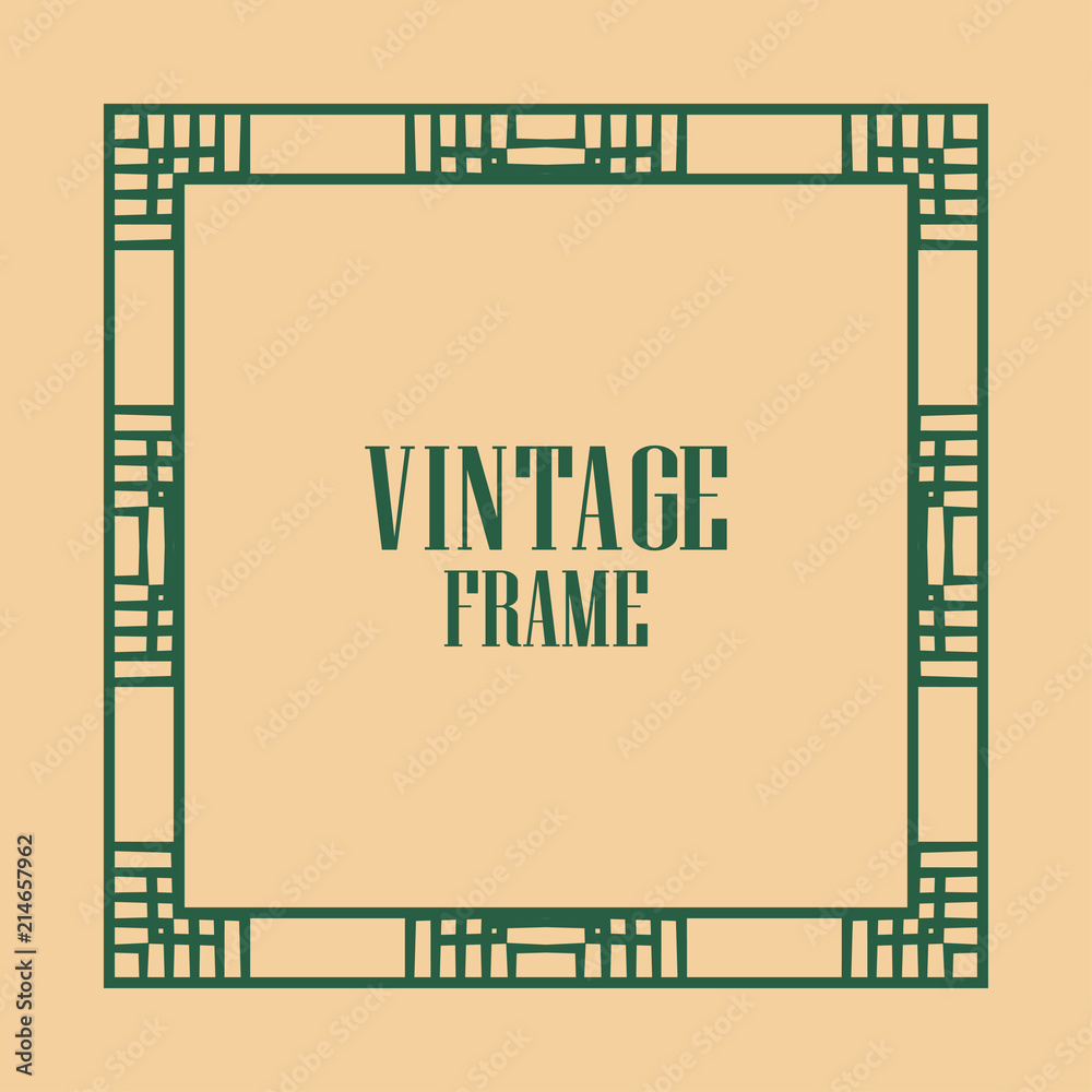 Art deco frame Art deco frame
