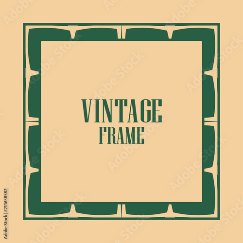 Art deco frame