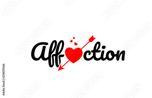 affection word text typography design logo icon