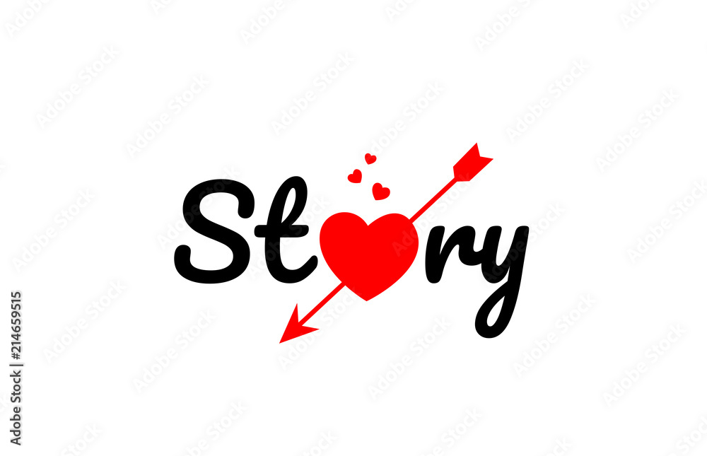 story word text typography design logo icon