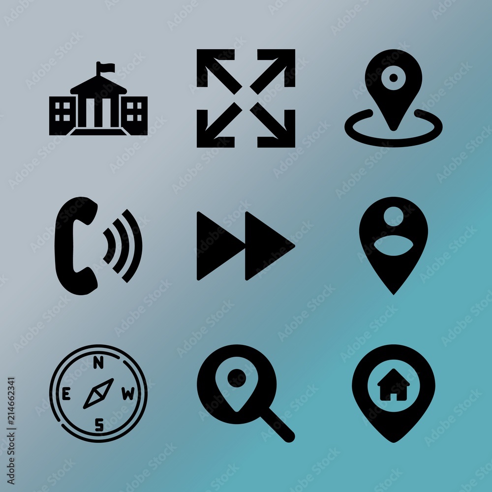 Vector icon set about location with 9 icons related to retro, post, exterior, connection, people , search, flat, template, journey and avatar Vector icon set about location with 9 icons related to retro, post, exterior, connection, people , search, flat, template, journey and avatar