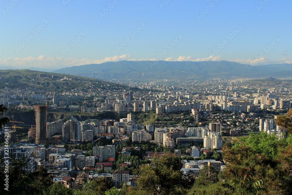 Obraz premium Aerial View on Tiblisi, georgia