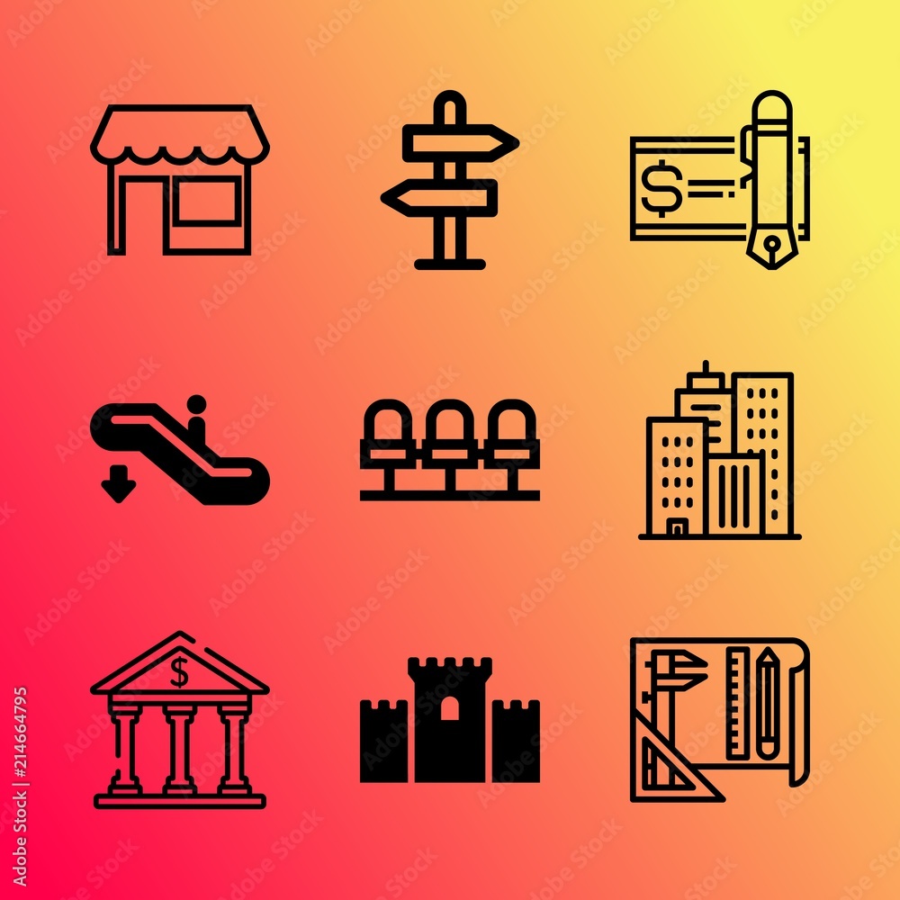 Vector icon set about building with 9 icons related to church, element, global, success, web, electricity, terminal, collector, petersburg and network Vector icon set about building with 9 icons related to church, element, global, success, web, electricity, terminal, collector, petersburg and network