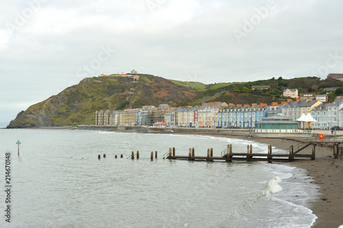 Aberystwyth north beach and jetty