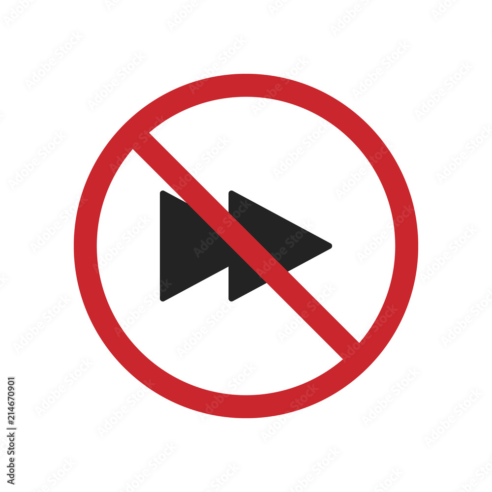 Do not turn right icon, isolated illustration on red orders Do not turn right icon, isolated illustration on red orders