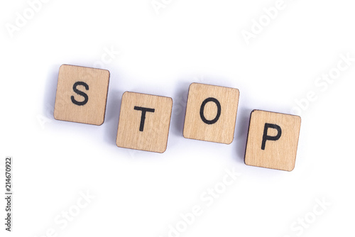 The word STOP
