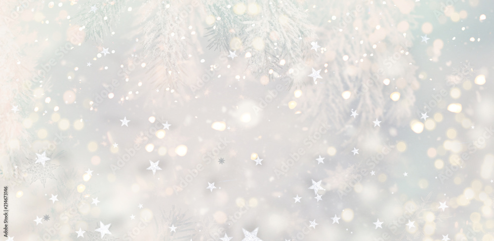 Fototapeta premium Winter Weihnachtshintergrund