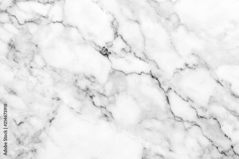 White marble texture with natural pattern for background or design art work.