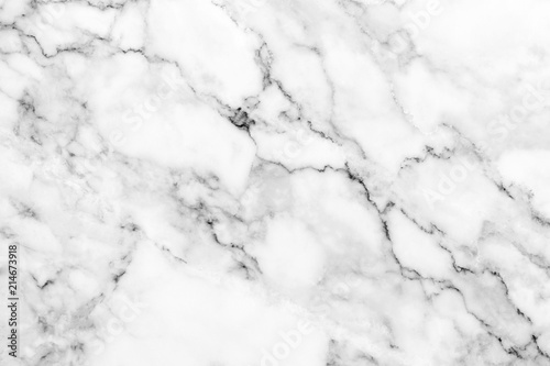 White marble texture with natural pattern for background or design art work. © NOOMUBON PHOTO