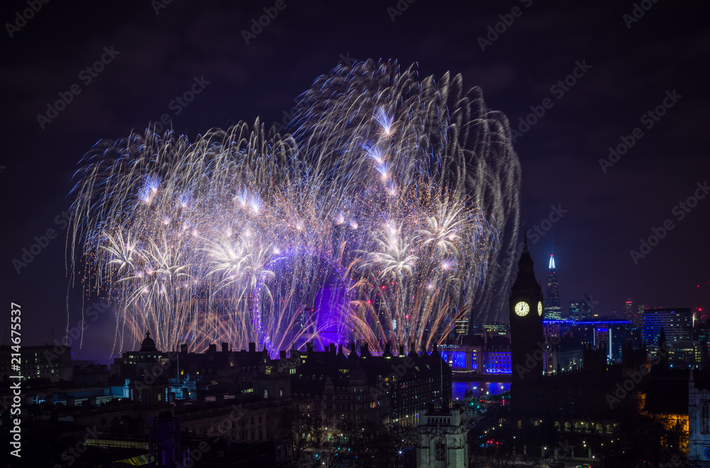 Fototapeta premium Happy New Year London