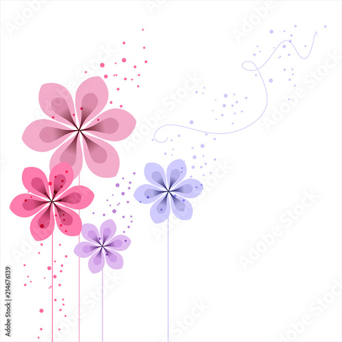 vector background with Flower