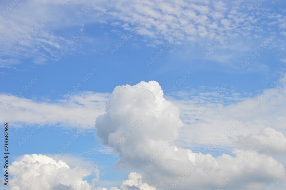 Sesonal background material / Blue sky and white clouds Sesonal background material / Blue sky and white clouds