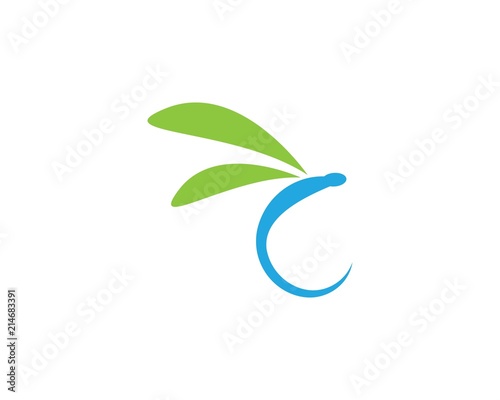 Dragonfly logo vector